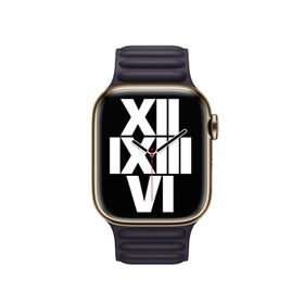 Apple MP843ZM/A Watch 41 mm Baklalı Model M/L Mürekkep Moru Deri Kayış