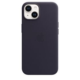 Apple Mpp63Zm/A iPhone 14 Uyumlu Magsafe Özellikli Deri Kılıf Mürekkep Moru Telefon Kılıfı