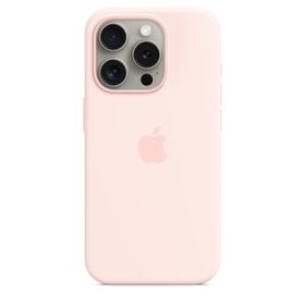 Apple MT1F3ZM/A iPhone 15 Pro MagSafe Silikon Uçuk Pembe Kılıf