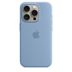 Apple MT1L3ZM/A iPhone 15 Pro MagSafe Silikon Buz Mavisi Kılıf