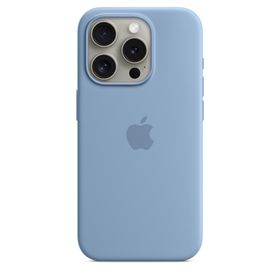 Apple MT1L3ZM/A iPhone 15 Pro MagSafe Silikon Buz Mavisi Kılıf