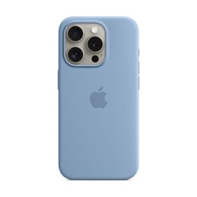Apple MT1L3ZM/A iPhone 15 Pro MagSafe Silikon Buz Mavisi Kılıf