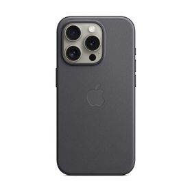 Apple MT4H3ZM/A iPhone 15 Pro MagSafe Mikro Dokuma Siyah Kılıf