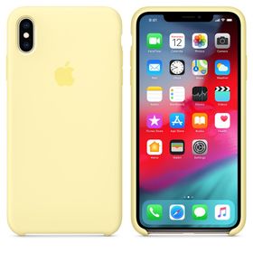 Apple MUJR2ZM/A Uçuk Sarı iPhone XS Max Silikon Kılıf