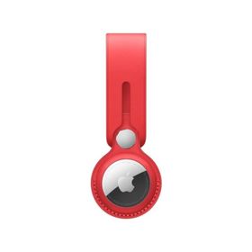 Apple Red Mk0v3zm/A Product Airtag Leather Loop