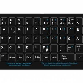 Apple Siyah Q Türkçe Klavye Sticker