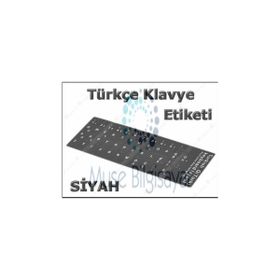 Apple Siyah Q Türkçe Klavye Sticker