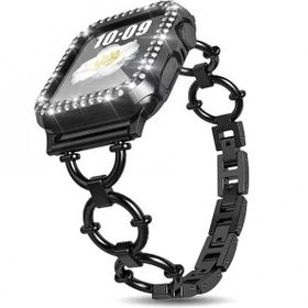 Apple Watch KRD-56 Halka Tasarım Metal Kordon