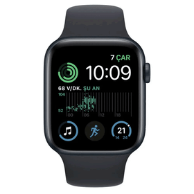 Apple Watch SE 2 44 mm Gece Yarısı Alüminyum Kasa Akıllı Saat