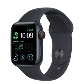 Apple Watch SE 2 GPS + Cellular 40 mm Gece Yarısı Alüminyum Kasa Akıllı Saat