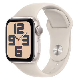 Apple Watch SE 2023 40 mm Yıldız Işığı Alüminyum Kasa Spor Kordon Akıllı Saat Teşhir- Outlet
