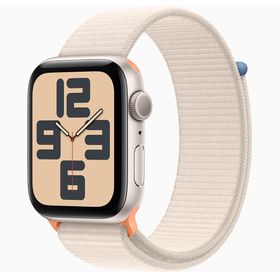Apple Watch SE 2023 40 mm Yıldız Işığı Alüminyum Kasa Spor Loop Kordon Akıllı Saat