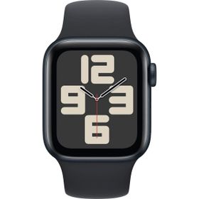 Apple Watch SE 2023 44 mm Gece Yarısı Alüminyum Kasa Spor Kordon Akıllı Saat Teşhir- Outlet
