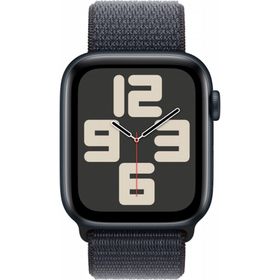 Apple Watch SE 2024 GPS 44 mm Gece Yarısı Alüminyum Kasa Mürekkep Moru Spor Loop Akıllı Saat