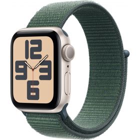 Apple Watch SE 2024 GPS 44 mm Yıldız Işığı Alüminyum Kasa Göl Yeşili Spor Loop Akıllı Saat Teşhir- Outlet