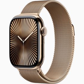 Apple Watch Series 10 GPS + Cellular 46 mm Altın Titanyum Kasa Milano Loop Akıllı Saat