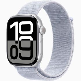 Apple Watch Series 10 GPS+Cellular 46 mm Gümüş Alüminyum Kasa Bulut Mavisi Spor Loop Kordon Akıllı Saat