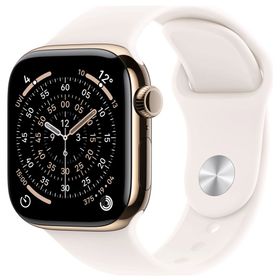 Apple Watch Series 11 GPS+Cellular 42 mm Titanyum Kasa Altın Bulut Pembesi Spor Kordon Akıllı Saat