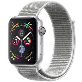 Apple Watch Series 4 40 mm Gümüş Rengi Alüminyum Kasa ve Deniz Kabuğu Spor Loop Akıllı Saat