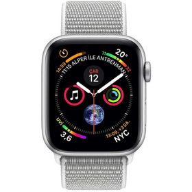 Apple Watch Series 4 40 mm Gümüş Rengi Alüminyum Kasa ve Deniz Kabuğu Spor Loop Akıllı Saat