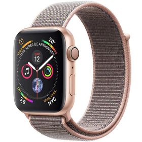 Apple Watch Series 4 44 mm Altın Rengi Alüminyum Kasa ve Kum Pembesi Spor Loop Akıllı Saat