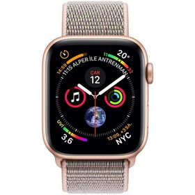 Apple Watch Series 4 44 mm Altın Rengi Alüminyum Kasa ve Kum Pembesi Spor Loop Akıllı Saat