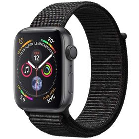 Apple Watch Series 4 44 mm Uzay Grisi Alüminyum Kasa ve Siyah Spor Loop Akıllı Saat