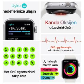 Apple Watch Series 6 44 mm Gümüş Alüminyum Kasa Akıllı Saat
