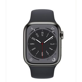 Apple Watch Series 8 GPS + Cellular 41 mm Gece Yarısı Paslanmaz Çelik Kasa Akıllı Saat