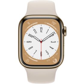 Apple Watch Series 8 GPS + Cellular 41 mm Paslanmaz Çelik Kasa Akıllı Saat