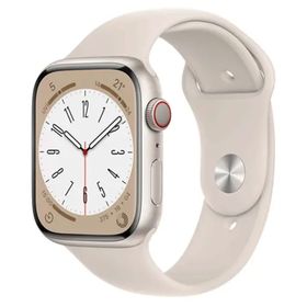 Apple Watch Series 8 GPS + Cellular 45 mm Yıldız Işığı Alüminyum Kasa Akıllı Saat Teşhir- Outlet