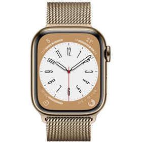 Apple Watch Series 8 Gps+Cellular 41 mm Paslanmaz Çelik Kasa Milano Loop Kordon Akıllı Saat