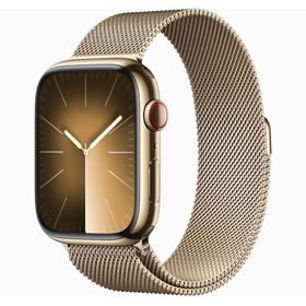 Apple Watch Series 9 41 mm GPS + Cellular Altın Paslanmaz Çelik Kasa Milano Loop Akıllı Saat