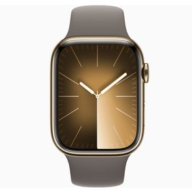 Apple Watch Series 9 45 mm Gps + Cellular Altın Paslanmaz Çelik Kasa Spor Kordon Akıllı Saat