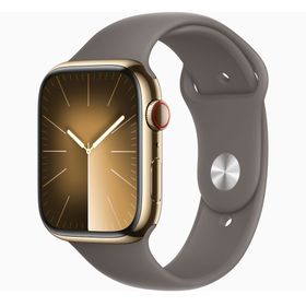 Apple Watch Series 9 45 mm Gps + Cellular Altın Paslanmaz Çelik Kasa Spor Kordon Akıllı Saat