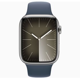 Apple Watch Series 9 45 mm Gps + Cellular Paslanmaz Çelik Kasa Spor Kordon Akıllı Saat