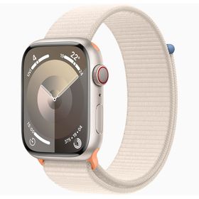 Apple Watch Series 9 45 mm Gps + Cellular Yıldız Işığı Alüminyum Kasa Spor Loop Akıllı Saat