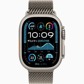 Apple Watch Ultra 2 GPS + Cellular 49 mm Natürel Titanyum Kasa Milano Loop Akıllı Saat