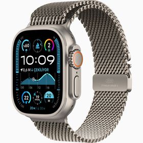 Apple Watch Ultra 2 GPS + Cellular 49 mm Natürel Titanyum Kasa Milano Loop Akıllı Saat