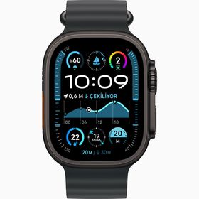 Apple Watch Ultra 2 GPS + Cellular 49 mm Siyah Titanyum Kasa Siyah Ocean Kordon Akıllı Saat