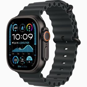 Apple Watch Ultra 2 GPS + Cellular 49 mm Siyah Titanyum Kasa Siyah Ocean Kordon Akıllı Saat