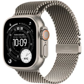 Apple Watch Ultra 3 GPS + Cellular 49 mm Natürel Titanyum Kasa Natürel Titanyum Milano Loop Kordon Akıllı Saat