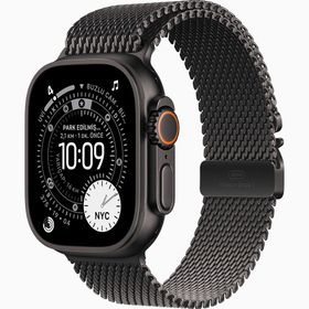 Apple Watch Ultra 3 GPS + Cellular 49 mm Siyah Titanyum Kasa Siyah Titanyum Milano Loop Kordon Akıllı Saat