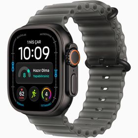 Apple Watch Ultra 4 GPS + Cellular 49 mm Siyah Titanyum Kasa Ocean Kordon Buzlu Siyah Akıllı Saat