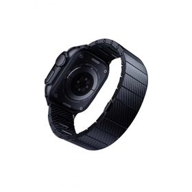 Apple Watch Ultra 49 mm Fuchsia KRD-90 600D Akıllı Saat Karbon Fiber Kordon