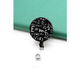 Apptakı YOY0037 Albert Einstein Fizik Formülü Emc2 Yoyo Yaka Kartığı