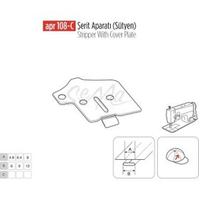 Apr Apere Apr 108-C 25 mmx12 mm Sütyen Şerit Aparatı