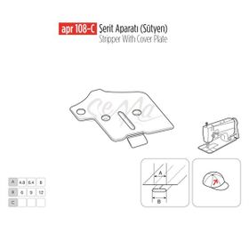 Apr Apere Apr 108-C 25 mmx12 mm Sütyen Şerit Aparatı