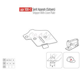 Apr Apere Apr 108-C 25 mmx12 mm Sütyen Şerit Aparatı