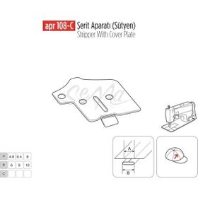 Apr Apere Apr 108-C 25 mmx12 mm Sütyen Şerit Aparatı